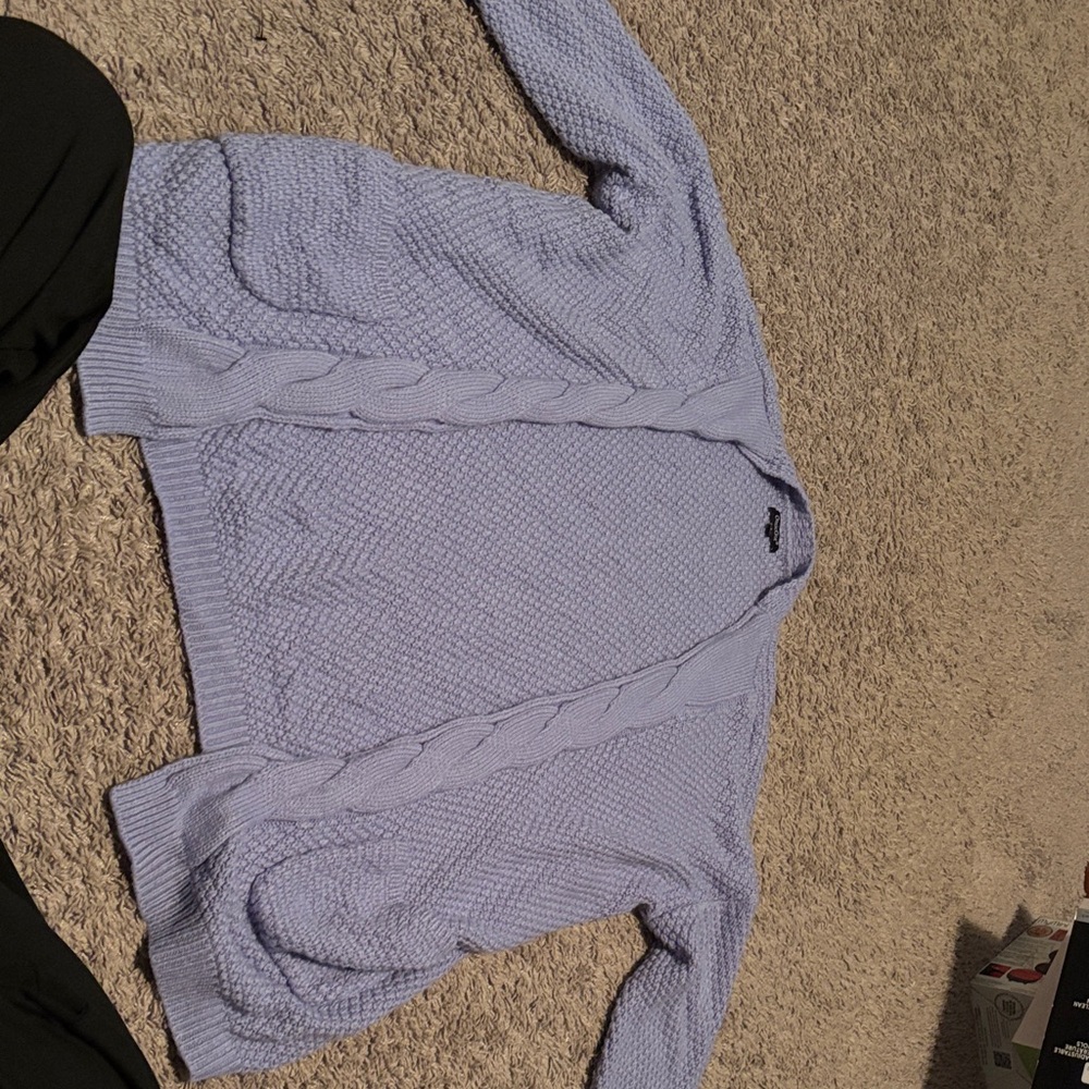 Women's Lavender Cardigan Sweater